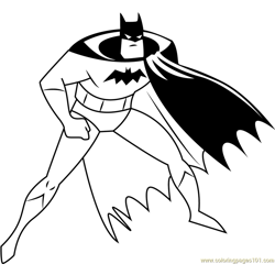 Batman Series Animada Vol Free Coloring Page for Kids
