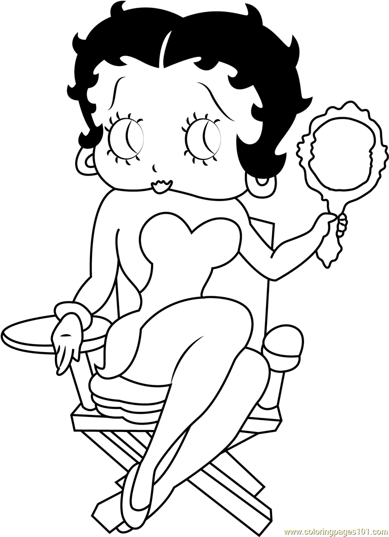 Betty Boop Sitting on Chair