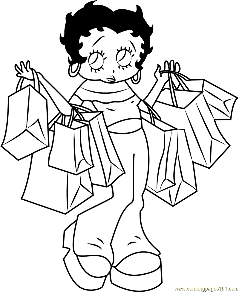Betty Boop going for Shopping