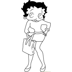 Betty Free Coloring Page for Kids