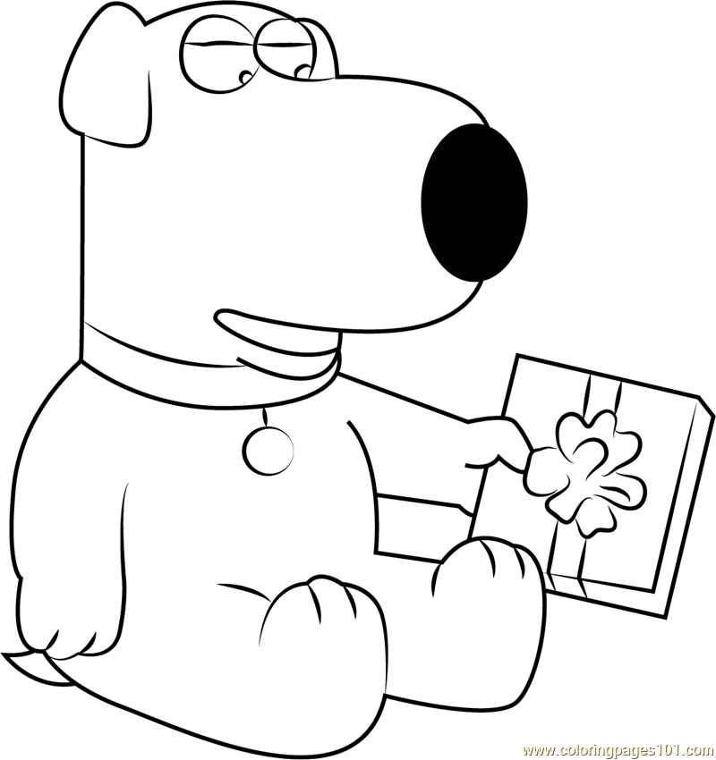 Brian Griffin having Gift