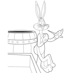 Buccaneer Bunny Free Coloring Page for Kids