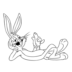 Bugs Bunny 1 Free Coloring Page for Kids