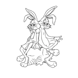 Bugs Bunny 2 Free Coloring Page for Kids