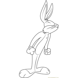 Angry Bugs Bunny Free Coloring Page for Kids