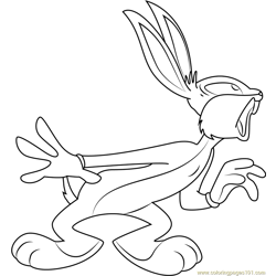 Bugs Bunny get Shocks Free Coloring Page for Kids