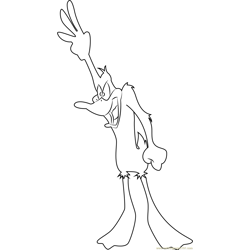 Daffy Free Coloring Page for Kids