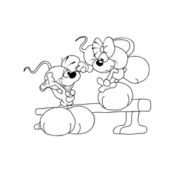 Diddl 3 Free Coloring Page for Kids