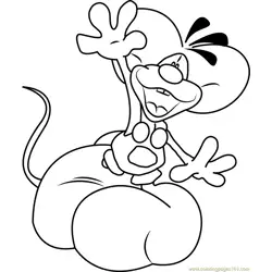 Diddlina Jumping Mouse Free Coloring Page for Kids