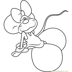Diddlina Mouse Free Coloring Page for Kids