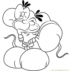 Diddlina in Love Free Coloring Page for Kids