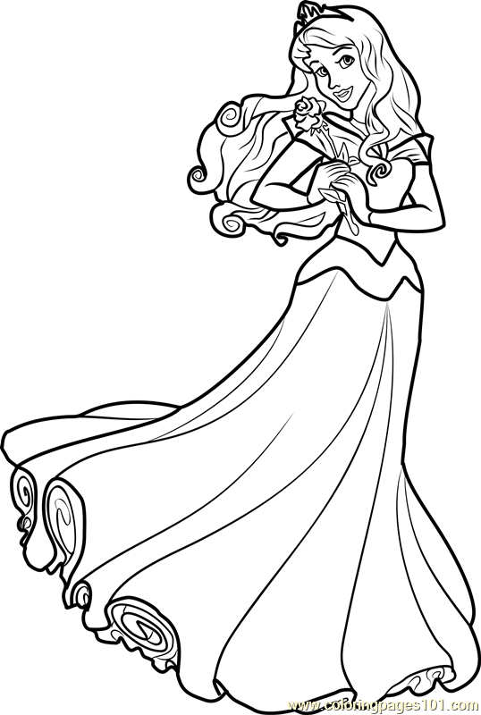 Princess Aurora Printable Coloring Pages