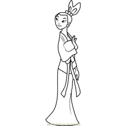 Princess Ting-Ting Free Coloring Page for Kids