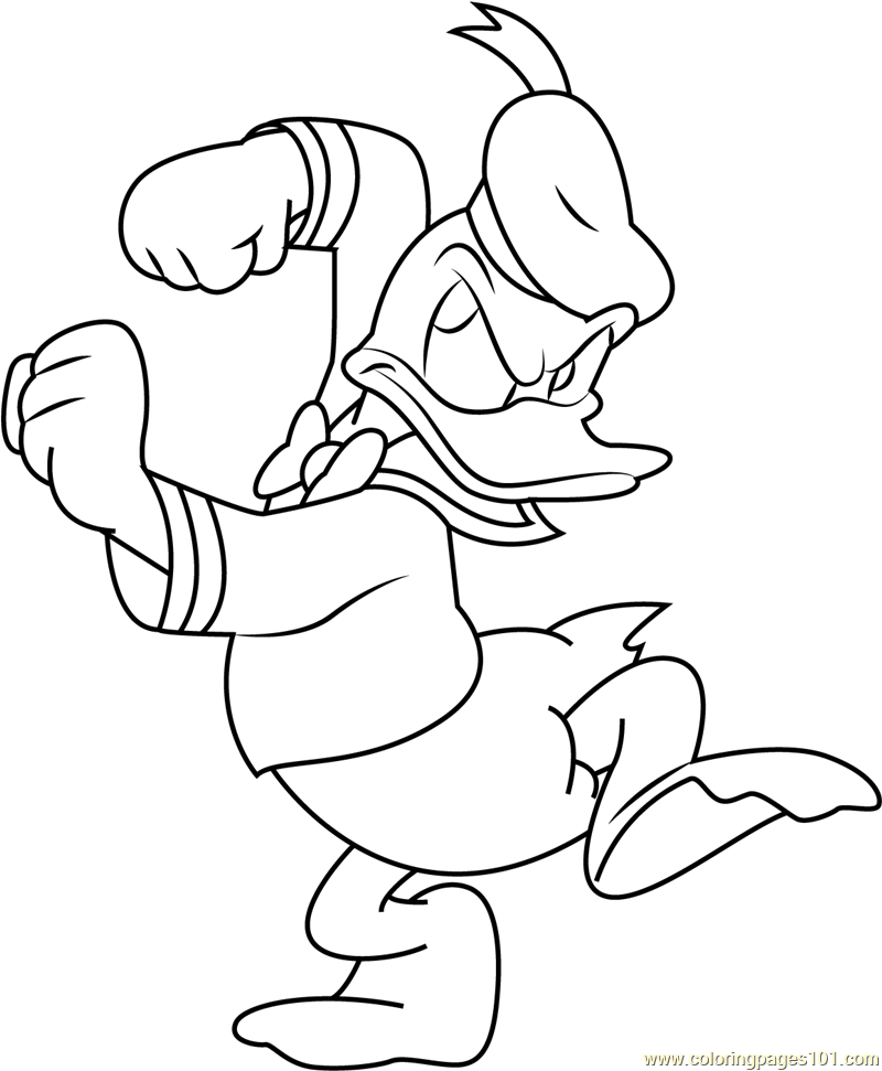 How to draw Donald Duck | Donald Duck Easy Draw Tutorial - YouTube