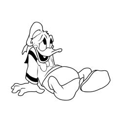 Donald Duck 1 Free Coloring Page for Kids