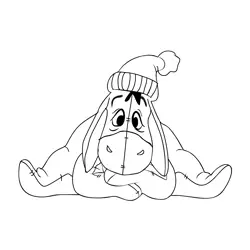 Eeyore 1 Free Coloring Page for Kids