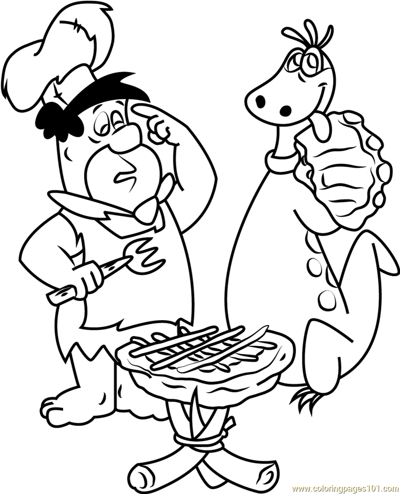 Fred Flintstone doing Cooking