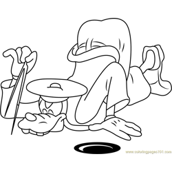 Goofy Free Coloring Page for Kids