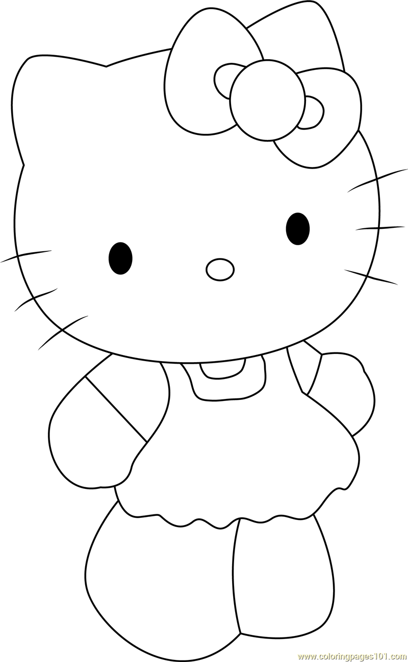 Hello kitty coloring pages