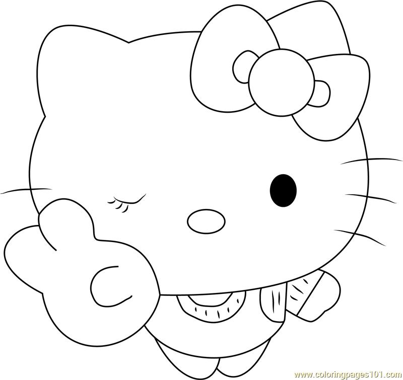 cat doodle cartoon kawaii anime cute coloring page 10504644 Vector Art at  Vecteezy