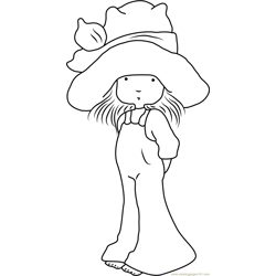 Cute Holly Hobbie Free Coloring Page for Kids