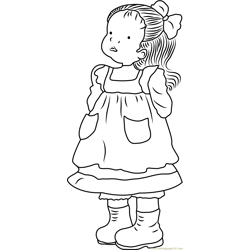 Holly Hobbie See Something Free Coloring Page for Kids