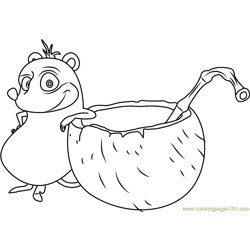 Morton the mouse Free Coloring Page for Kids