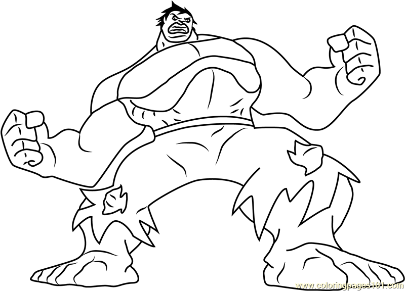 Download Hulk Green Monster Coloring Page for Kids - Free Hulk Printable Coloring Pages Online for Kids ...