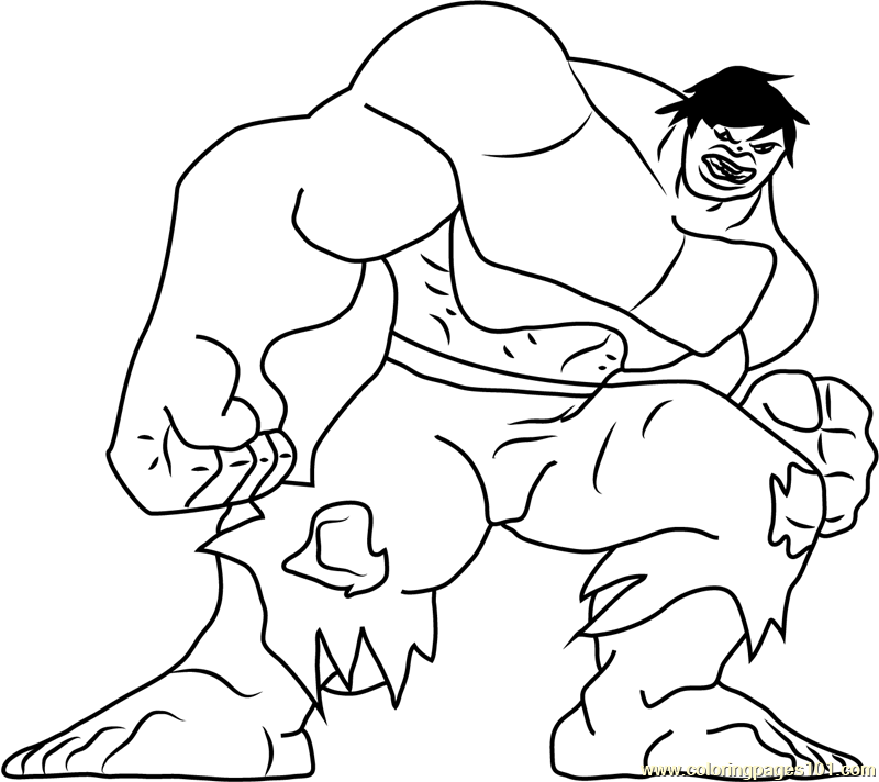 hulk looking at you coloring page for kids free hulk printable