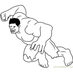 Hulk Ready for Attack Free Coloring Page for Kids