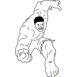 Marvel Comics Character Free Coloring Page for Kids