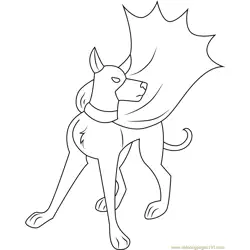 Bat Hound Free Coloring Page for Kids