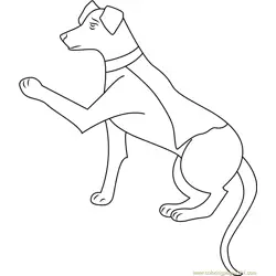 Krypto by Nerisa Free Coloring Page for Kids