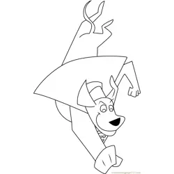 Superdog Free Coloring Page for Kids