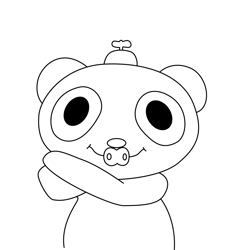 Baby Panda Little Baby Bum Free Coloring Page for Kids