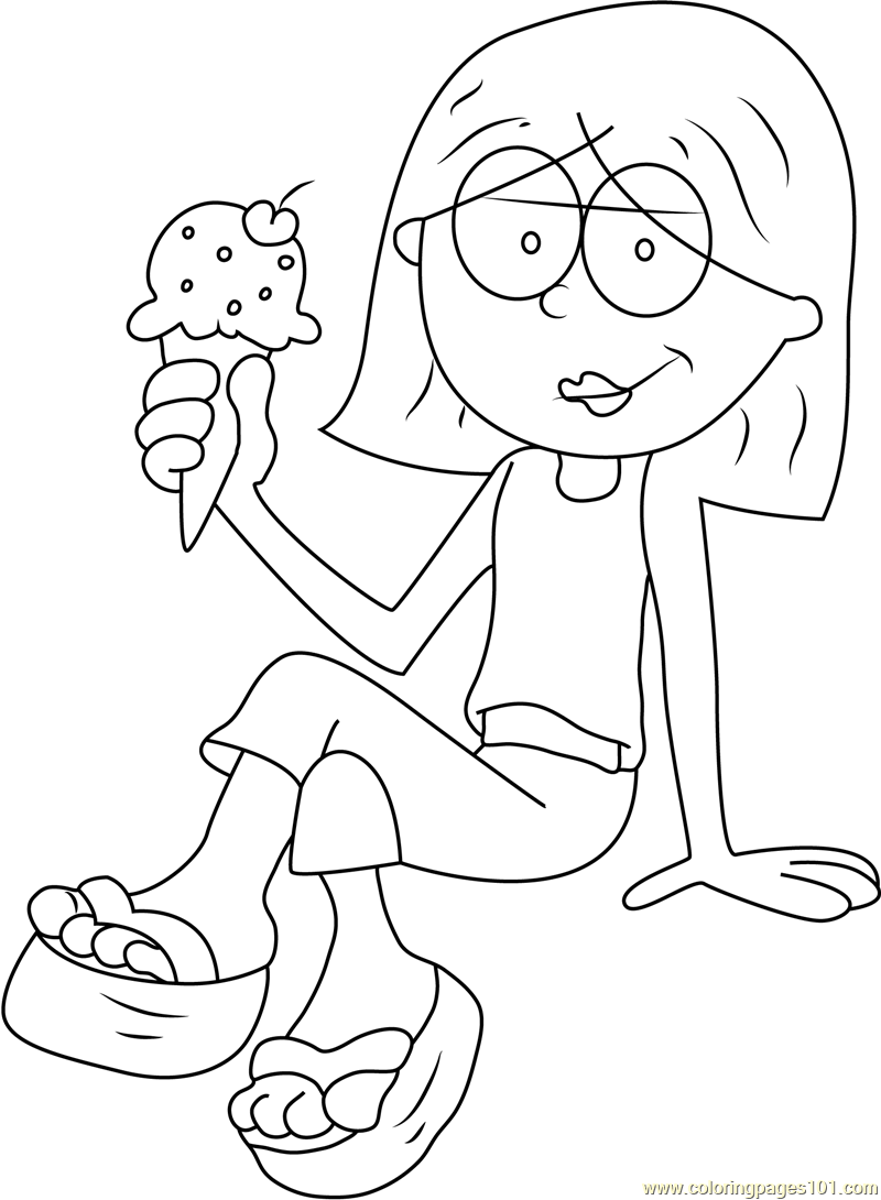 Lizzie McGuire Eating Ice Cream