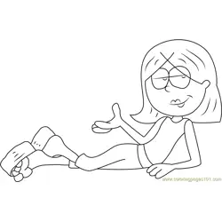 Lizzie McGuire ask What You're Looking For Free Coloring Page for Kids