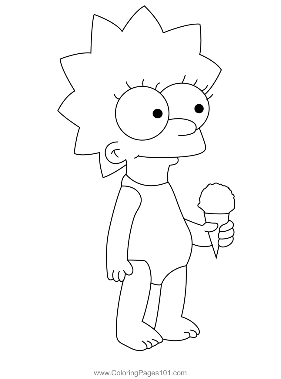 Lisa Coloring Page For Kids Free Maggie Simpson Printable Coloring Lisa Coloring Page For Kids Free Maggie Simpson Printable Coloring