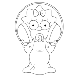 Song Listening Free Coloring Page for Kids