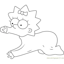Baby Maggie Simpson Going