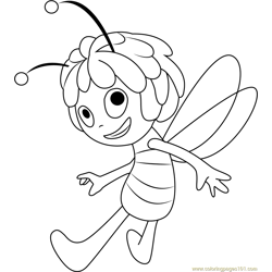 Maya the Bee by Johnjoseco Free Coloring Page for Kids