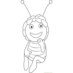Pretty Maya Free Coloring Page for Kids