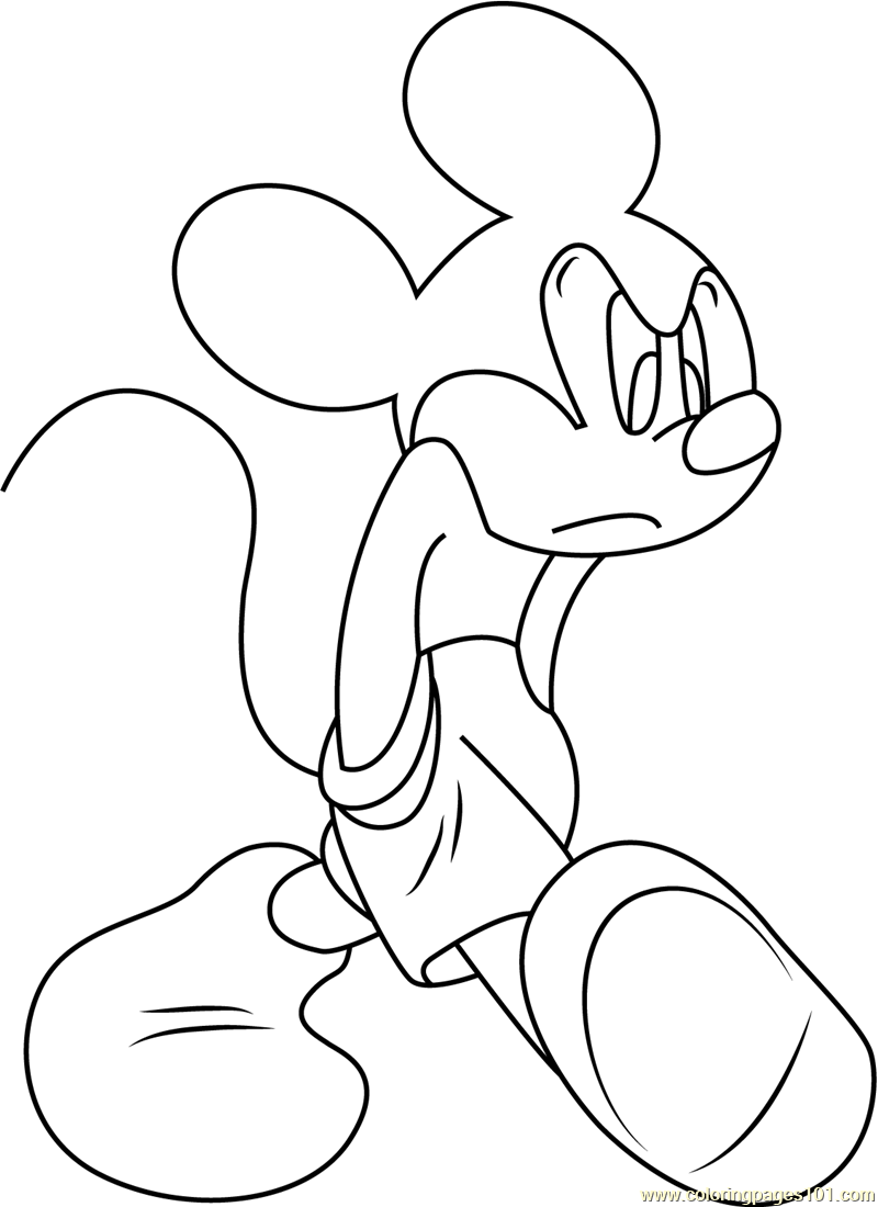 Grumpy Mickey Mouse