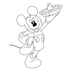 Hungry Free Coloring Page for Kids