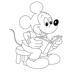 Mick Read Free Coloring Page for Kids