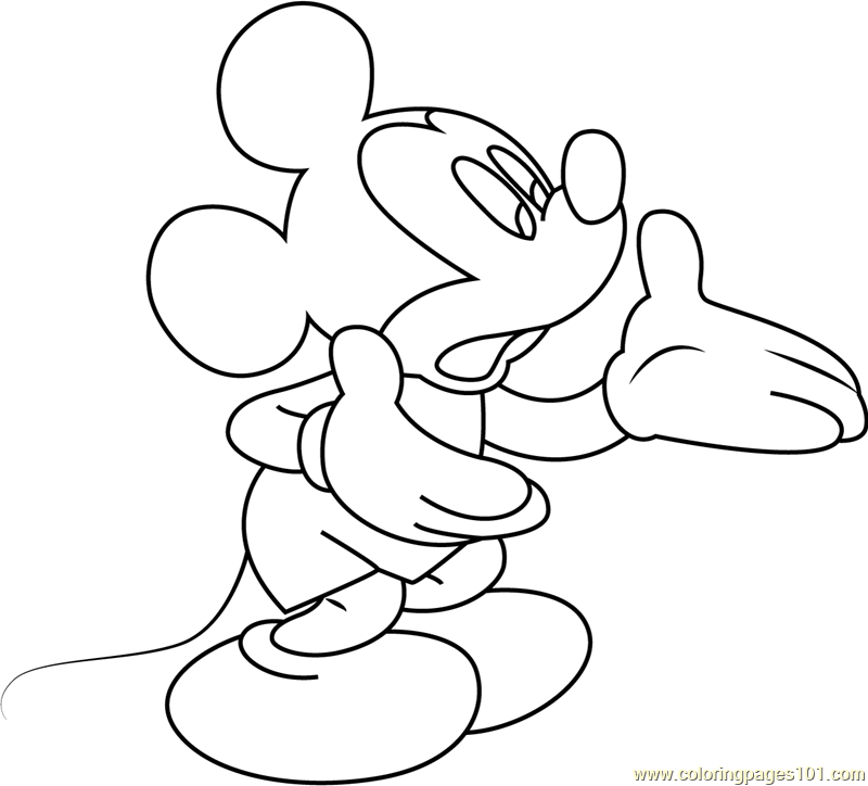 Free Printable Mickey Mouse Coloring Pages for Adults and Kids