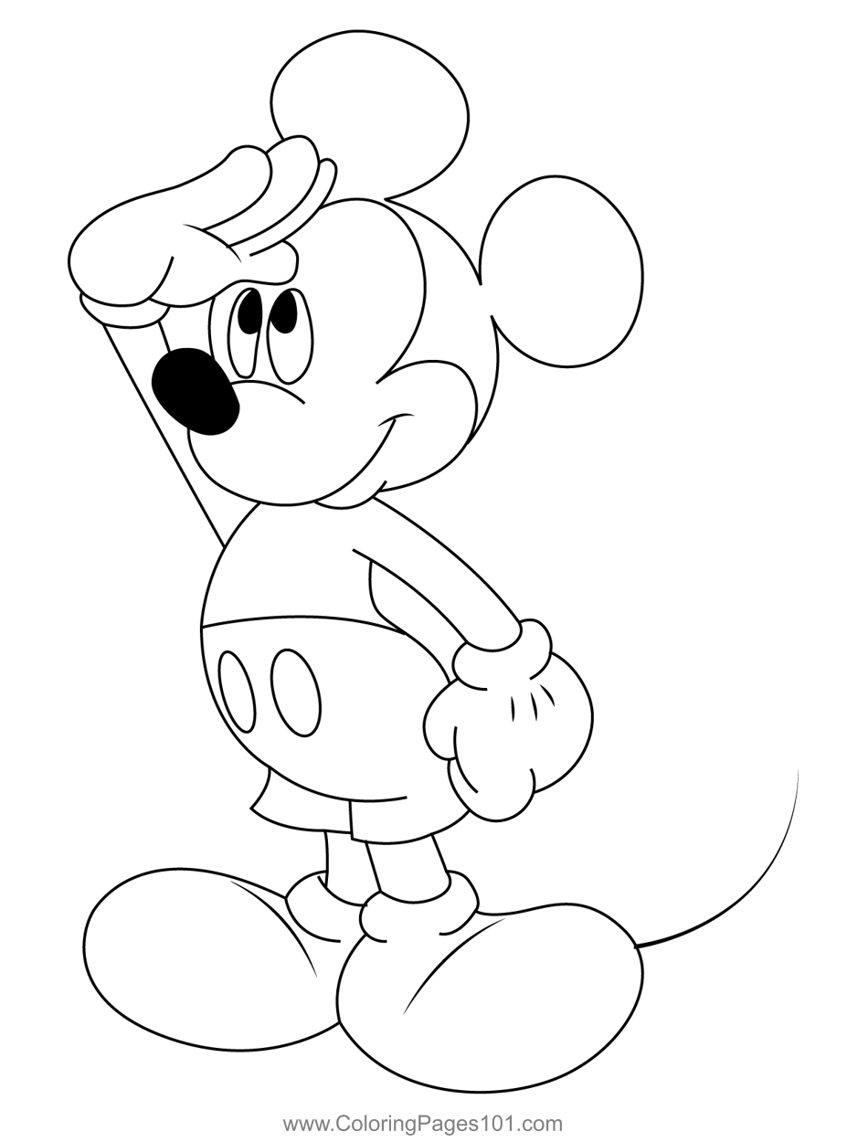 Free Mickey Mouse Coloring Pages