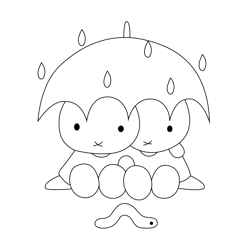 Rain Free Coloring Page for Kids