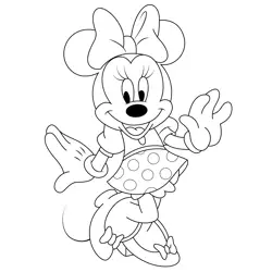 Mickey Minnie So Happy Free Coloring Page for Kids