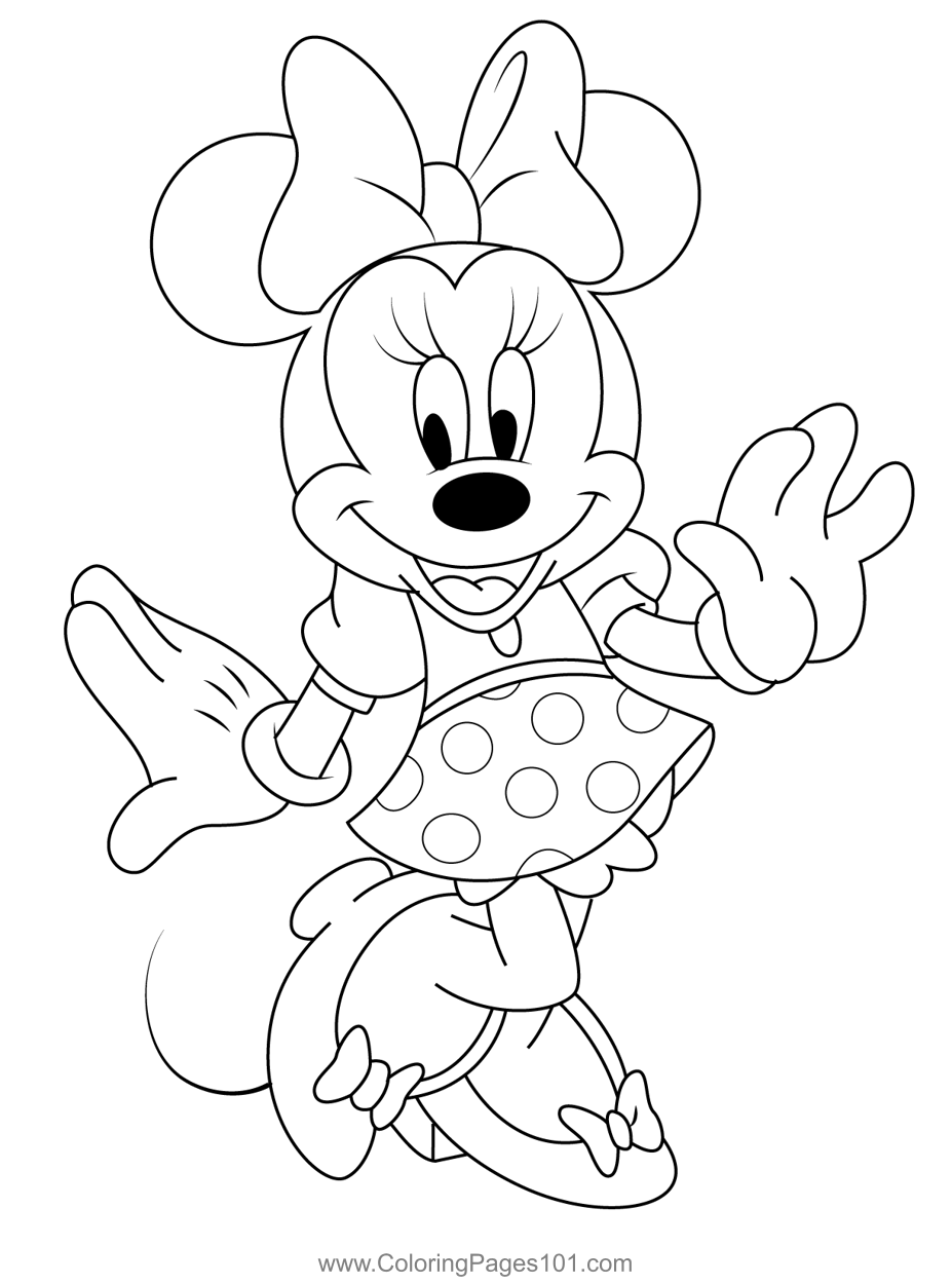 Coloring Pages  Mickey and Minnie Mouse Coloring Pages